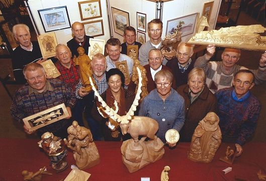 Beteiligung an der Kunstausstellung im Borchener Rathaus im November 2005
